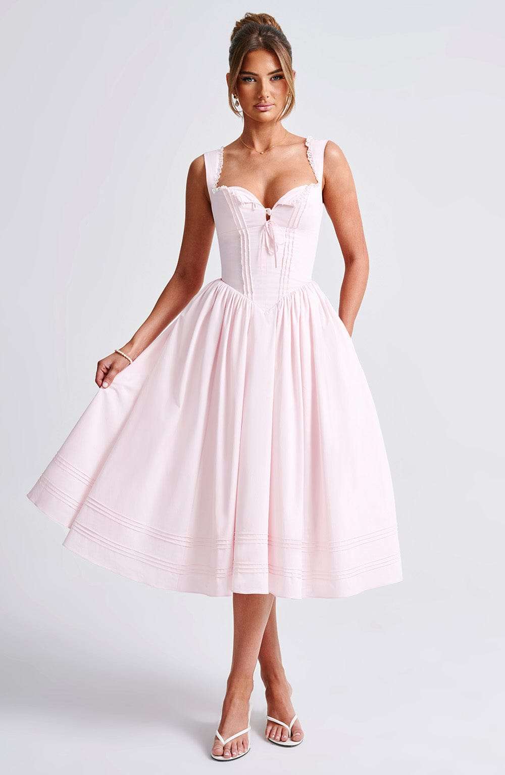 Marlena Midi Dress - Blush Ryvelle