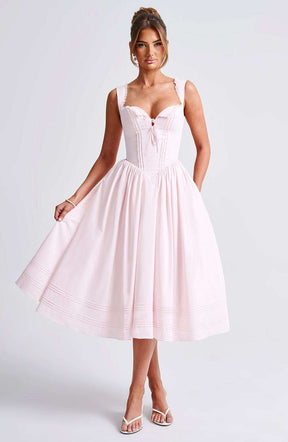 Marlena Midi Dress - Blush Ryvelle