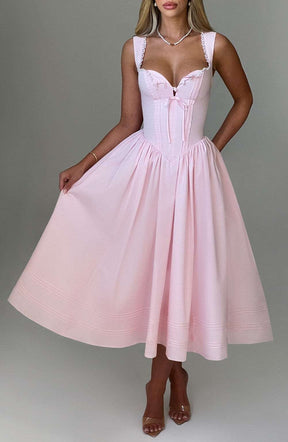 Marlena Midi Dress - Blush Ryvelle
