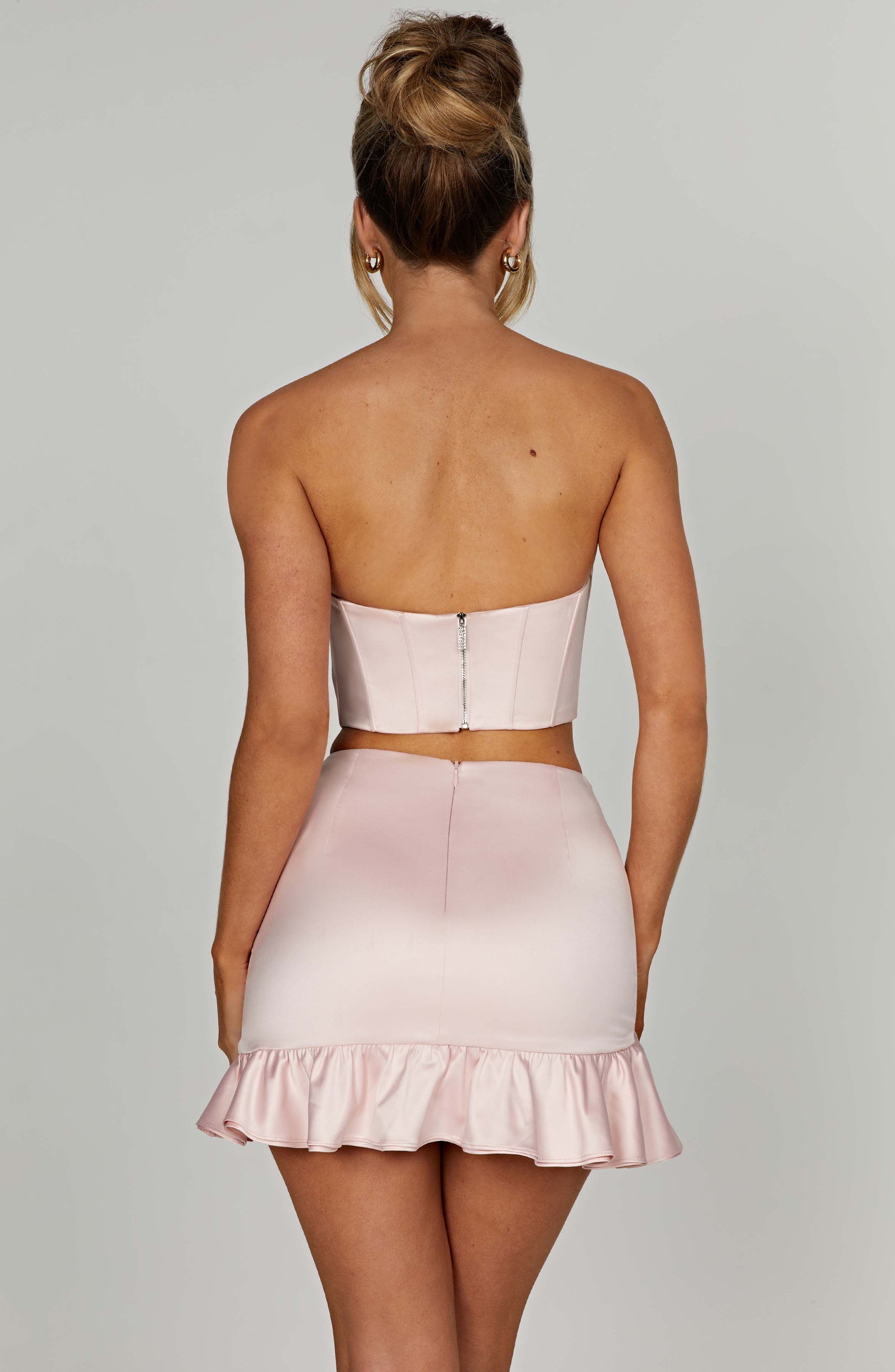 Maura Mini Skirt - Blush Ryvelle