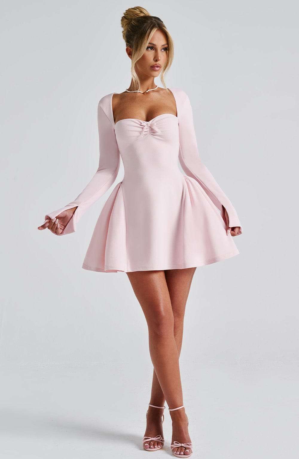 Megan Mini Dress - Blush Ryvelle