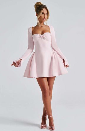 Megan Mini Dress - Blush Ryvelle