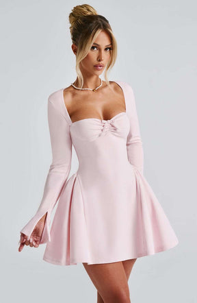 Megan Mini Dress - Blush Ryvelle