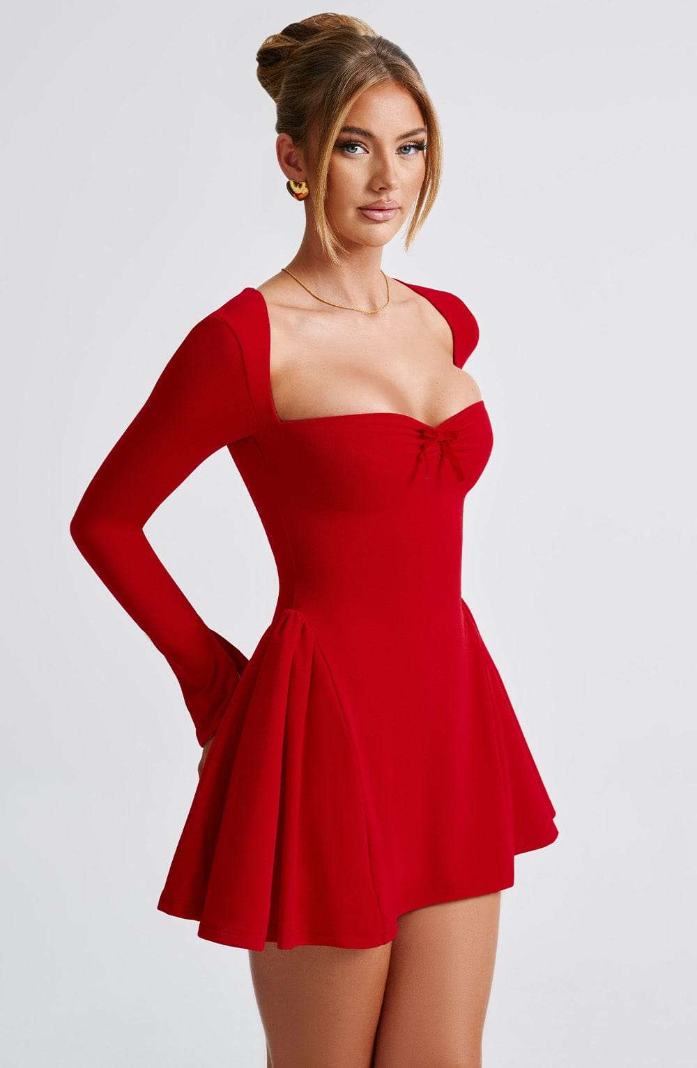 Megan Mini Dress - Red Ryvelle