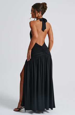 Melania Maxikleid - Schwarz