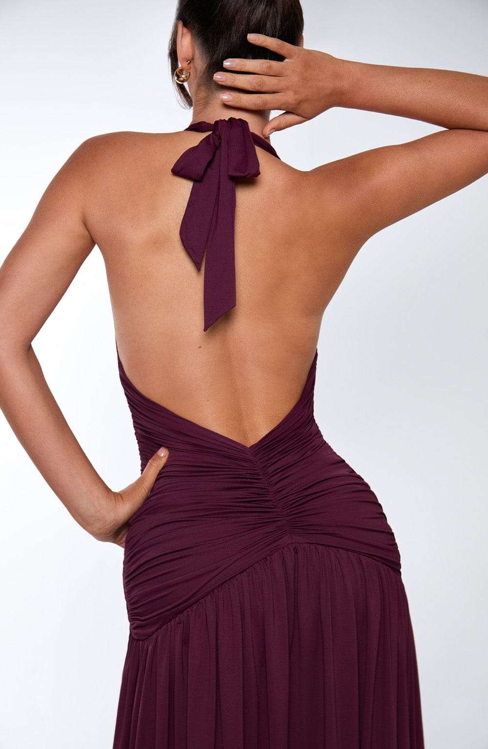 Melania Maxi Dress - Cherry Lacquer Ryvelle