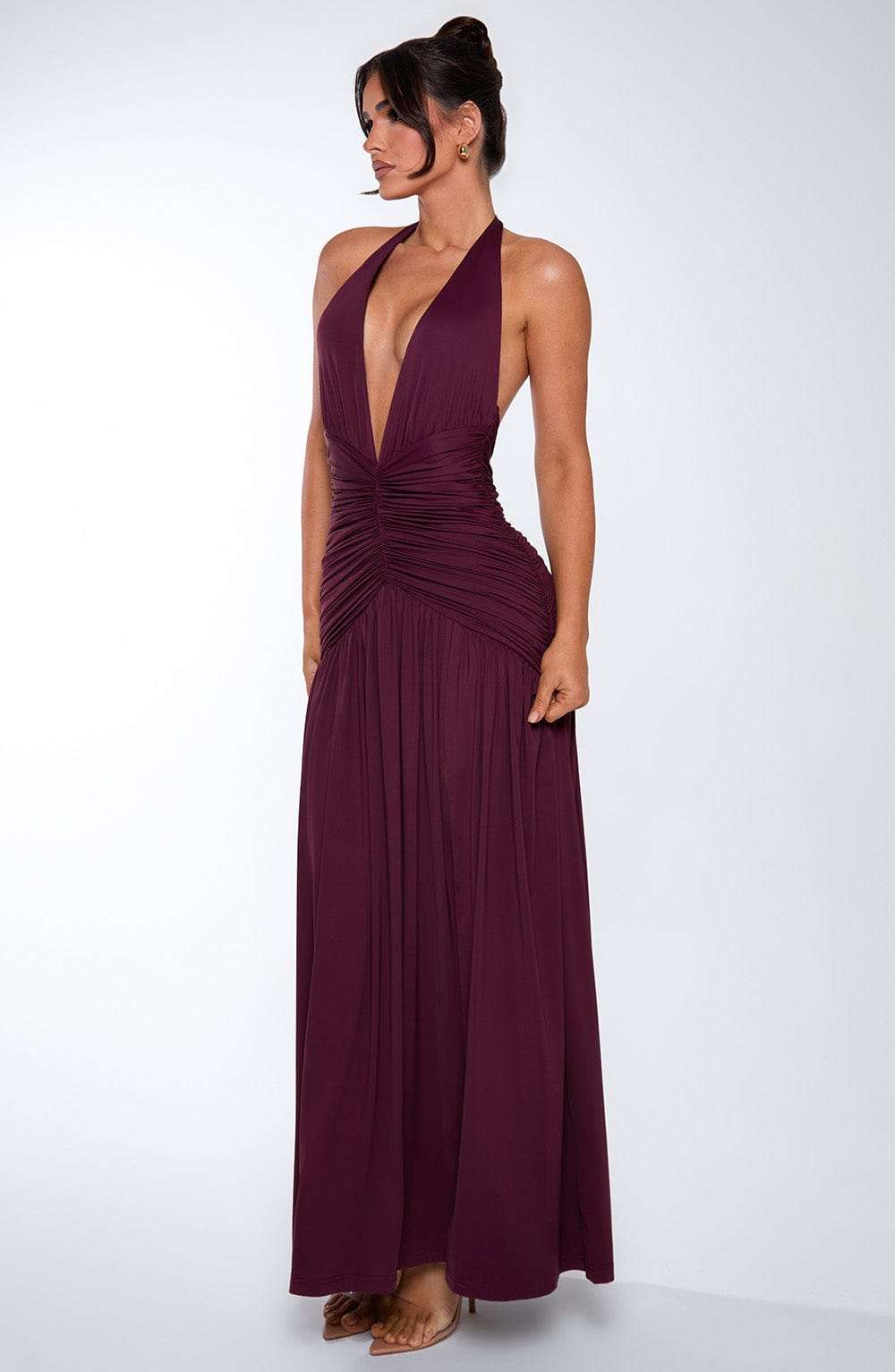 Melania Maxi Dress - Cherry Lacquer Ryvelle
