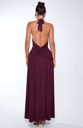Melania Maxi Dress - Cherry Lacquer Ryvelle