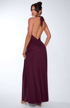 Melania Maxi Dress - Cherry Lacquer Ryvelle
