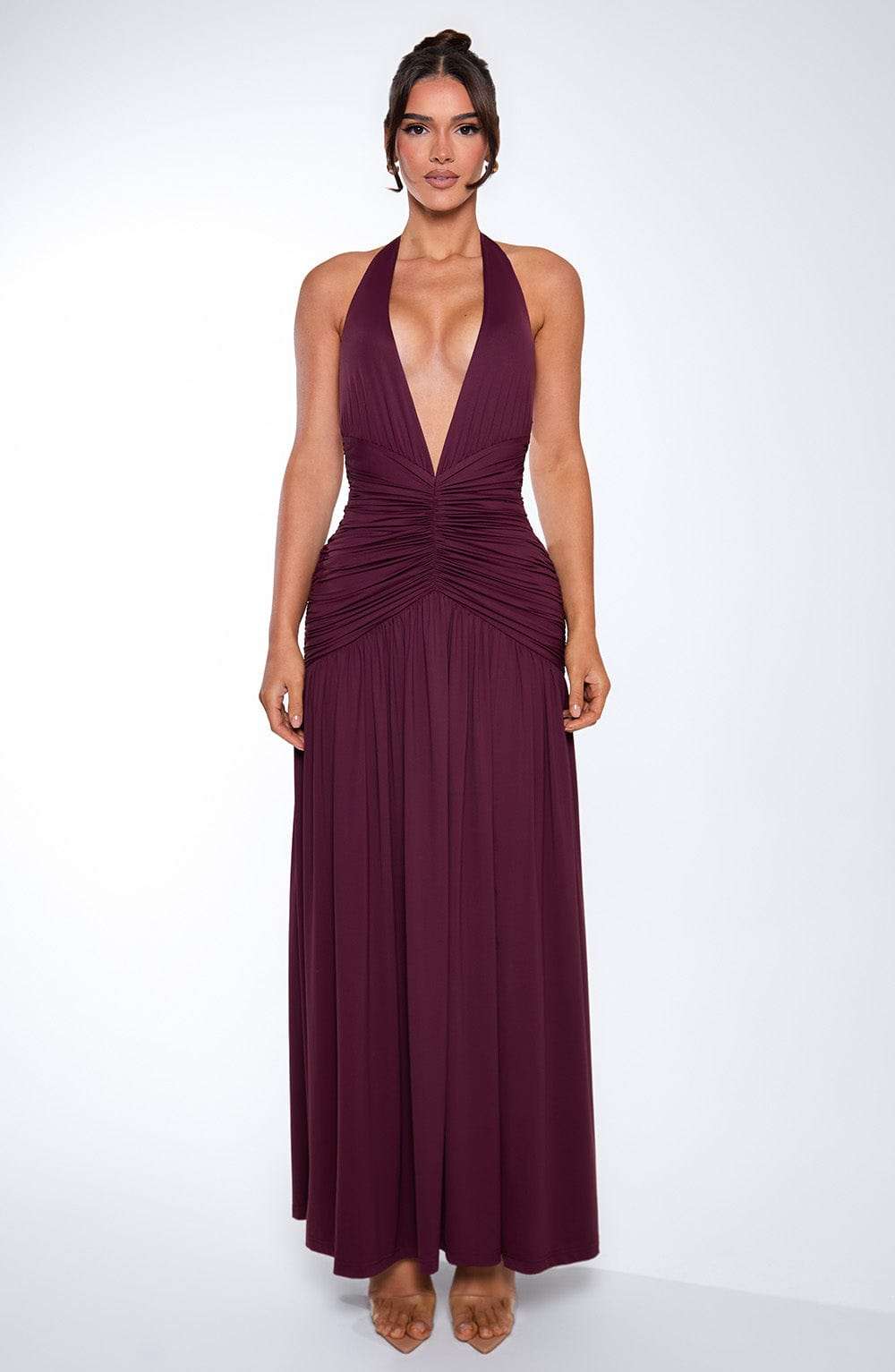 Melania Maxi Dress - Cherry Lacquer Ryvelle