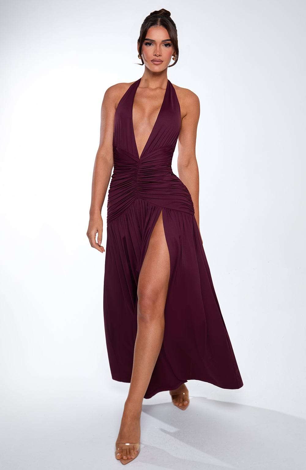 Melania Maxi Dress - Cherry Lacquer Ryvelle