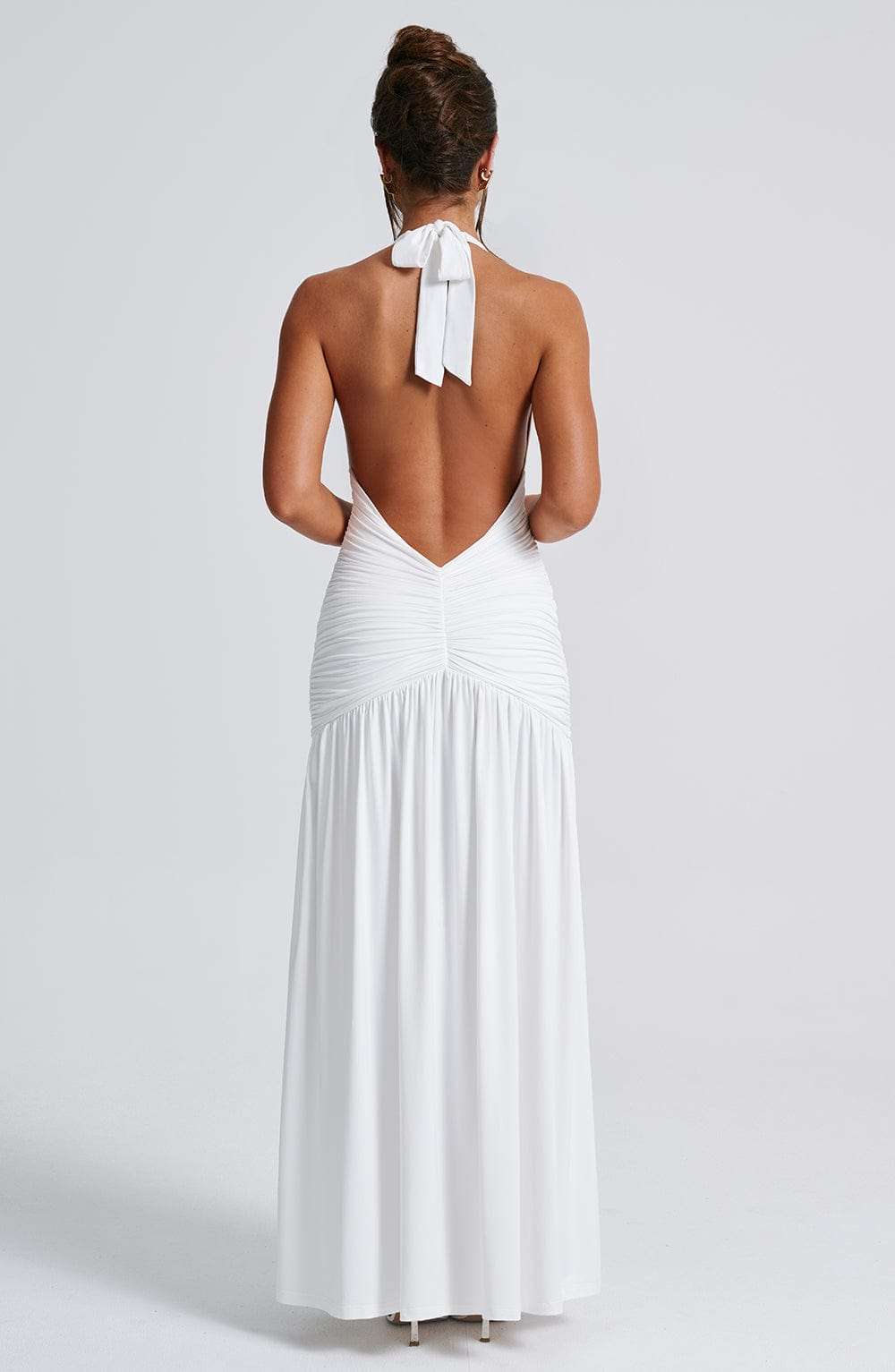 Melania Maxi Dress - White Ryvelle