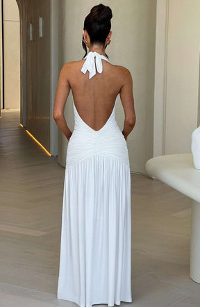 Melania Maxi Dress - White Ryvelle