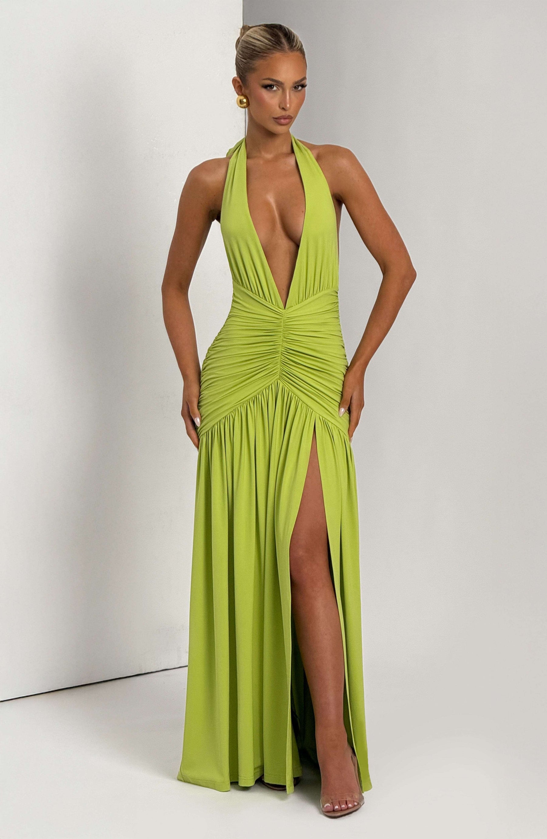 Melania Maxi Dress - Olive Ryvelle