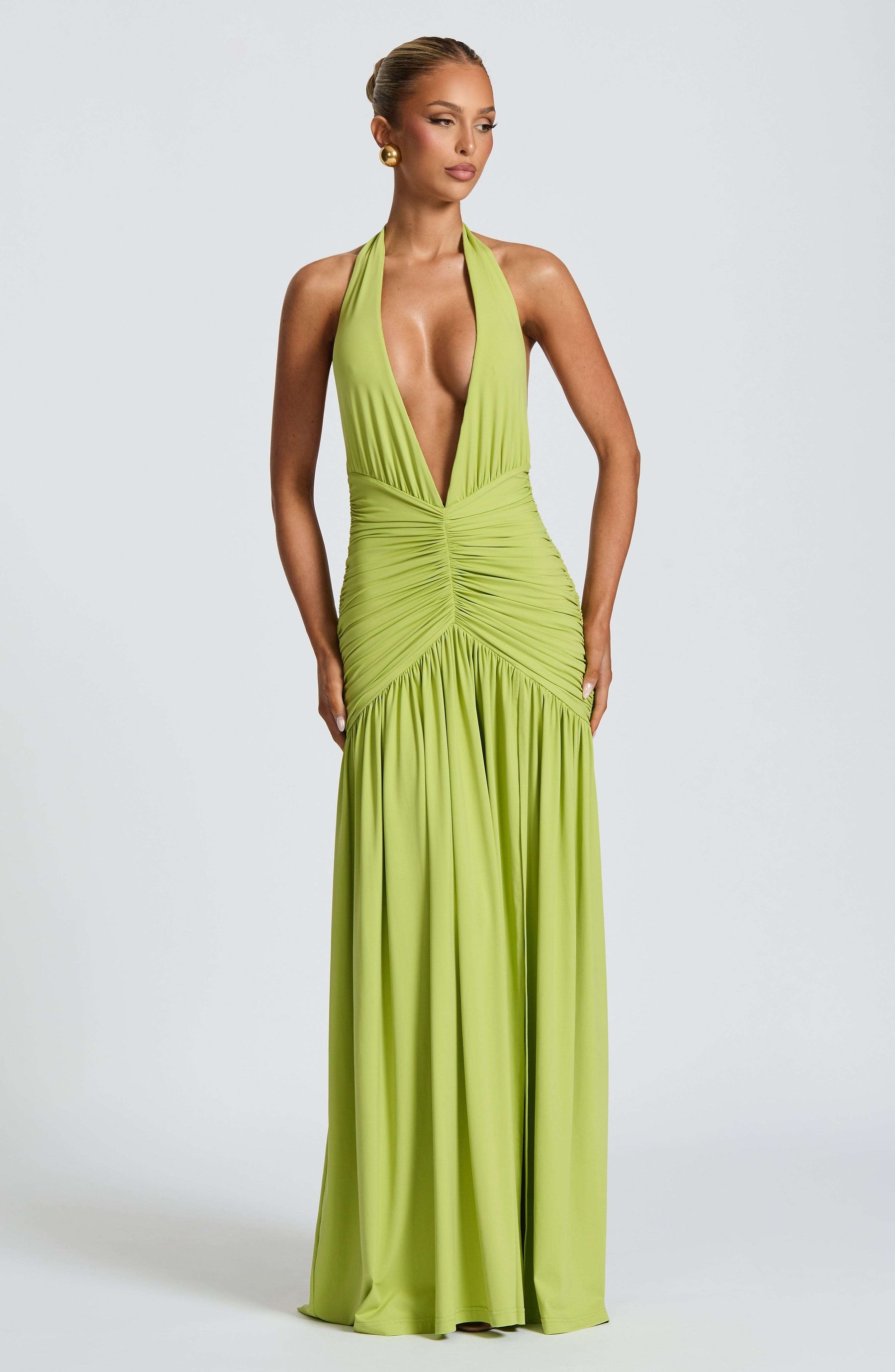Melania Maxi Dress - Olive Ryvelle