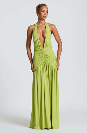 Melania Maxi Dress - Olive Ryvelle