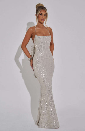 Meridith Maxi Dress - Champagne Ryvelle
