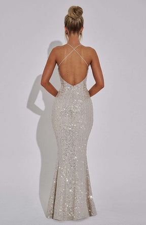 Meridith Maxi Dress - Champagne Ryvelle