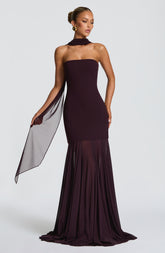 Merritt Gown - Plum Ryvelle