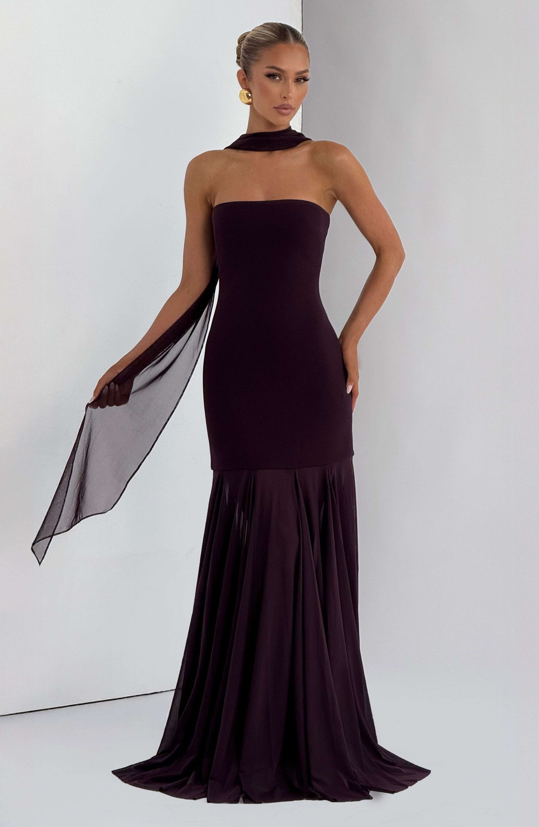 Merritt Gown - Plum Ryvelle