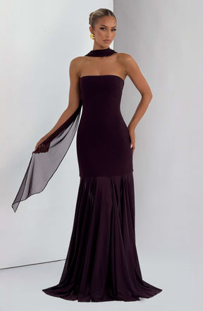 Merritt Gown - Plum Ryvelle