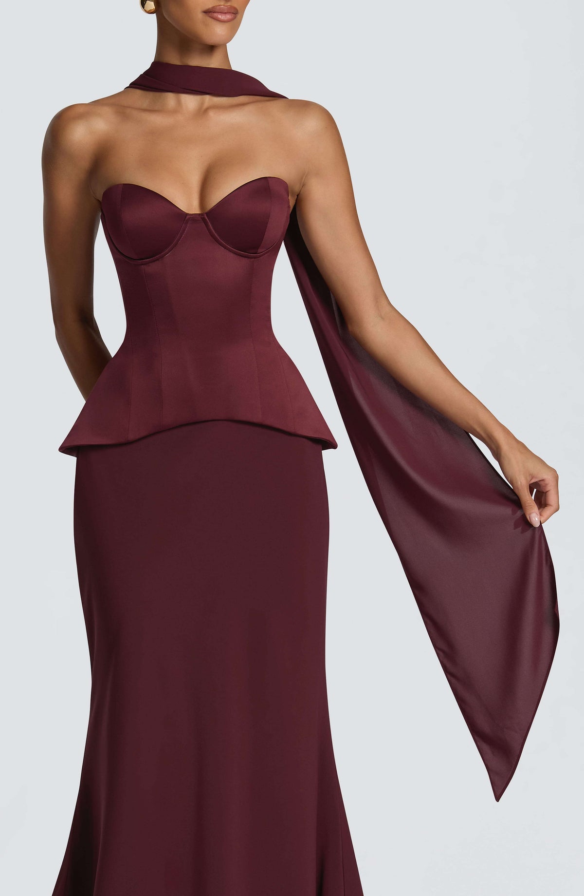 Mila Scarf - Cherry Lacquer Ryvelle