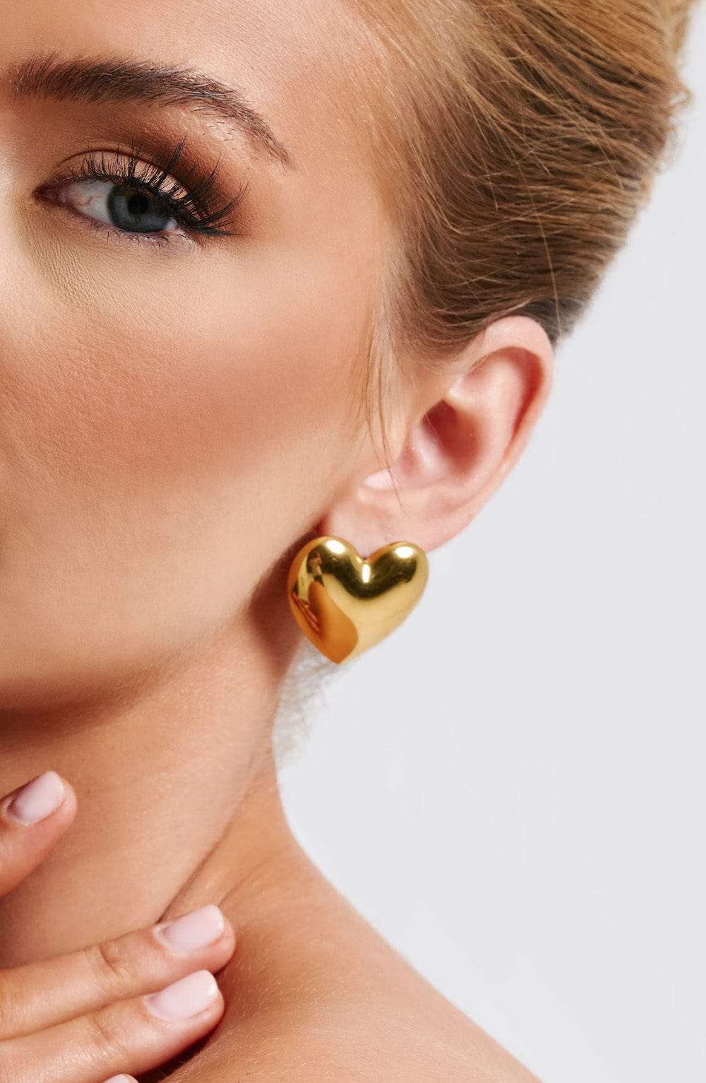 Milan Heart Earrings - Gold Ryvelle