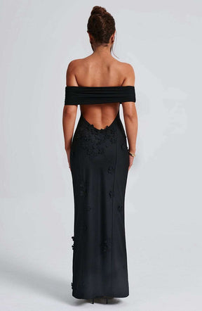 Milani Maxi Dress - Black Ryvelle