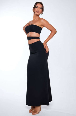 Milia Maxi Dress - Black Ryvelle