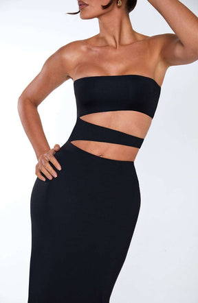Milia Maxi Dress - Black Ryvelle