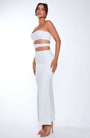 Milia Maxi Dress - White Ryvelle