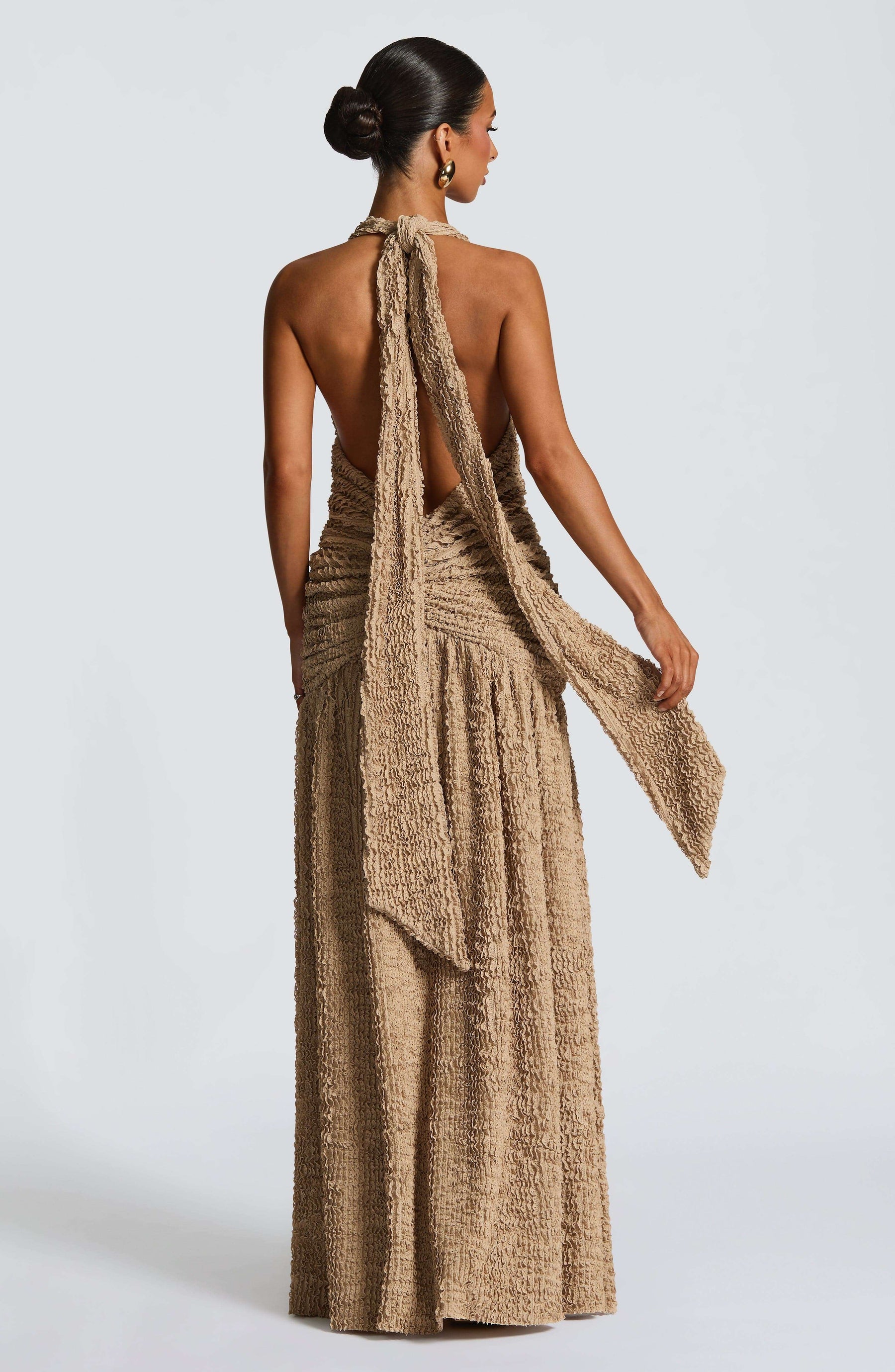Minerva Maxi Dress - Beige Ryvelle