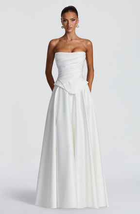 Mira Maxi Skirt - Ivory Ryvelle