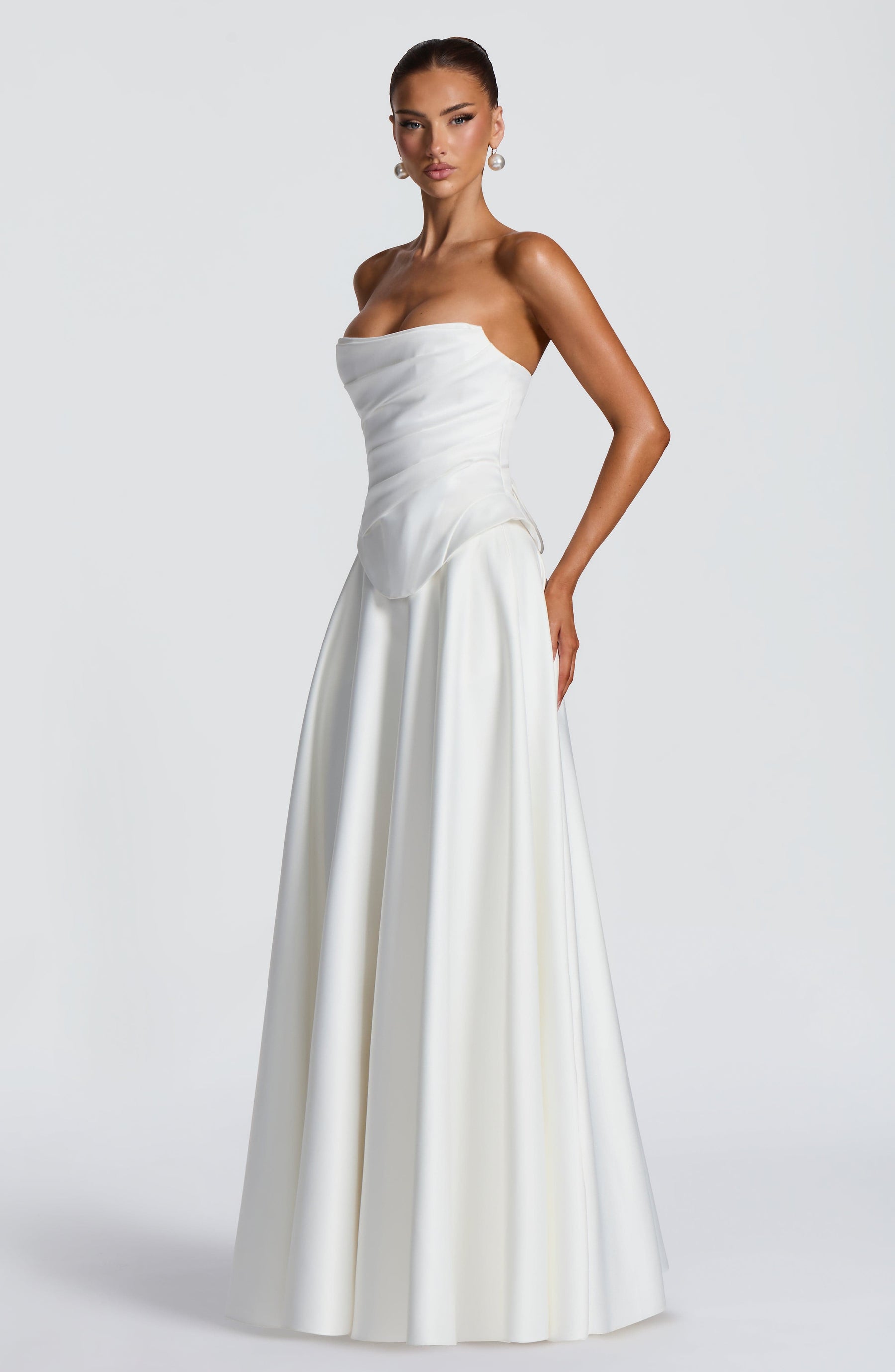 Mira Maxi Skirt - Ivory Ryvelle