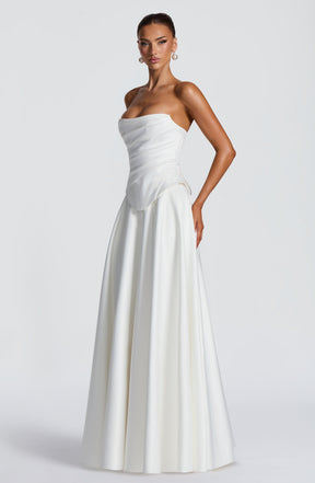 Mira Maxi Skirt - Ivory Ryvelle
