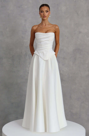 Mira Maxi Skirt - Ivory Ryvelle