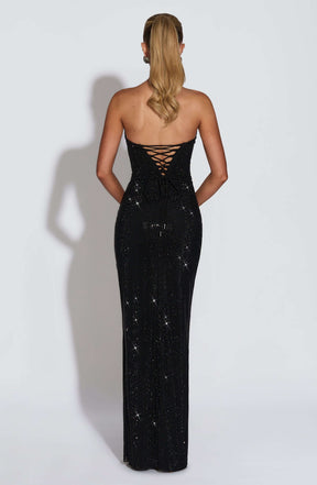 Mirabella Maxi Dress - Black Ryvelle