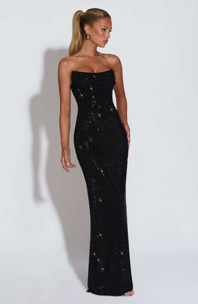 Mirabella Maxi Dress - Black Ryvelle