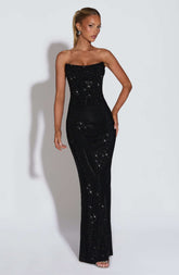 Mirabella Maxi Dress - Black Ryvelle