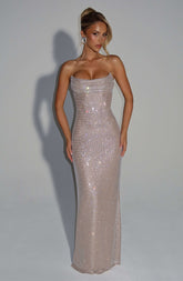 Mirabella Maxi Dress - Nude Ryvelle