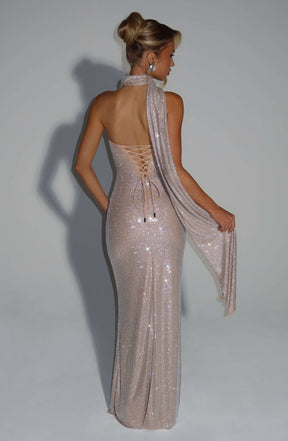 Mirabella Maxi Dress - Nude Ryvelle
