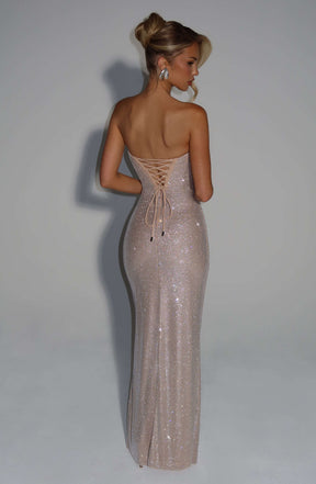 Mirabella Maxi Dress - Nude Ryvelle