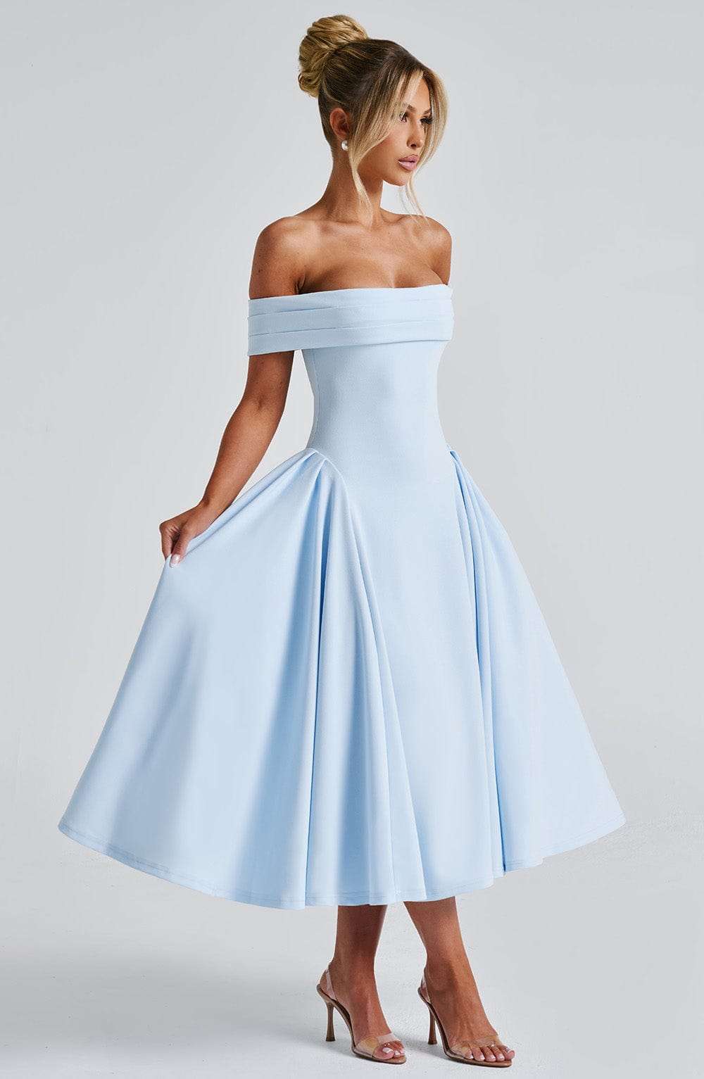Miranda Midi Dress - Blue Ryvelle