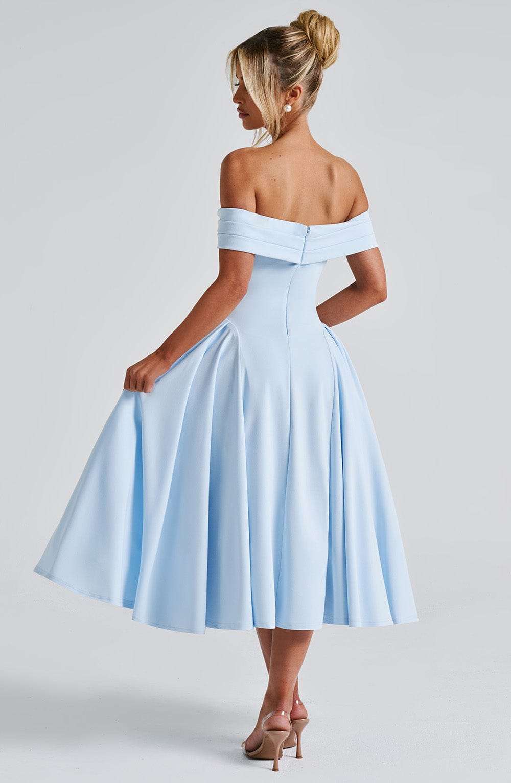 Miranda Midi Dress - Blue Ryvelle
