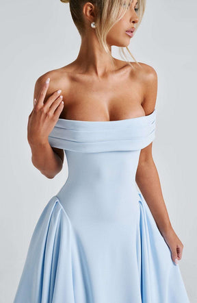 Miranda Midi Dress - Blue Ryvelle