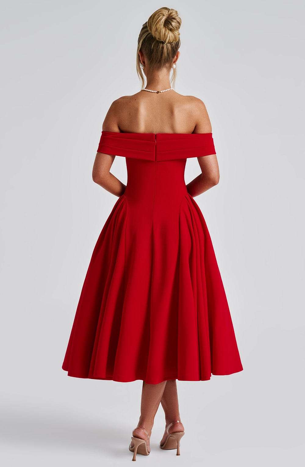 Miranda Midi Dress - Red Ryvelle