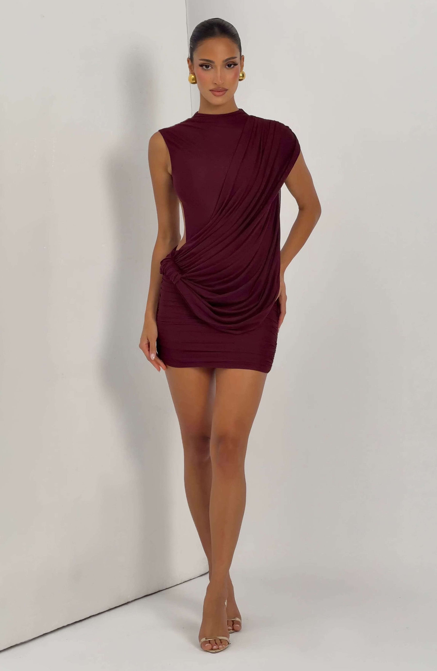 Mireya Mini Dress - Cherry Lacquer Ryvelle