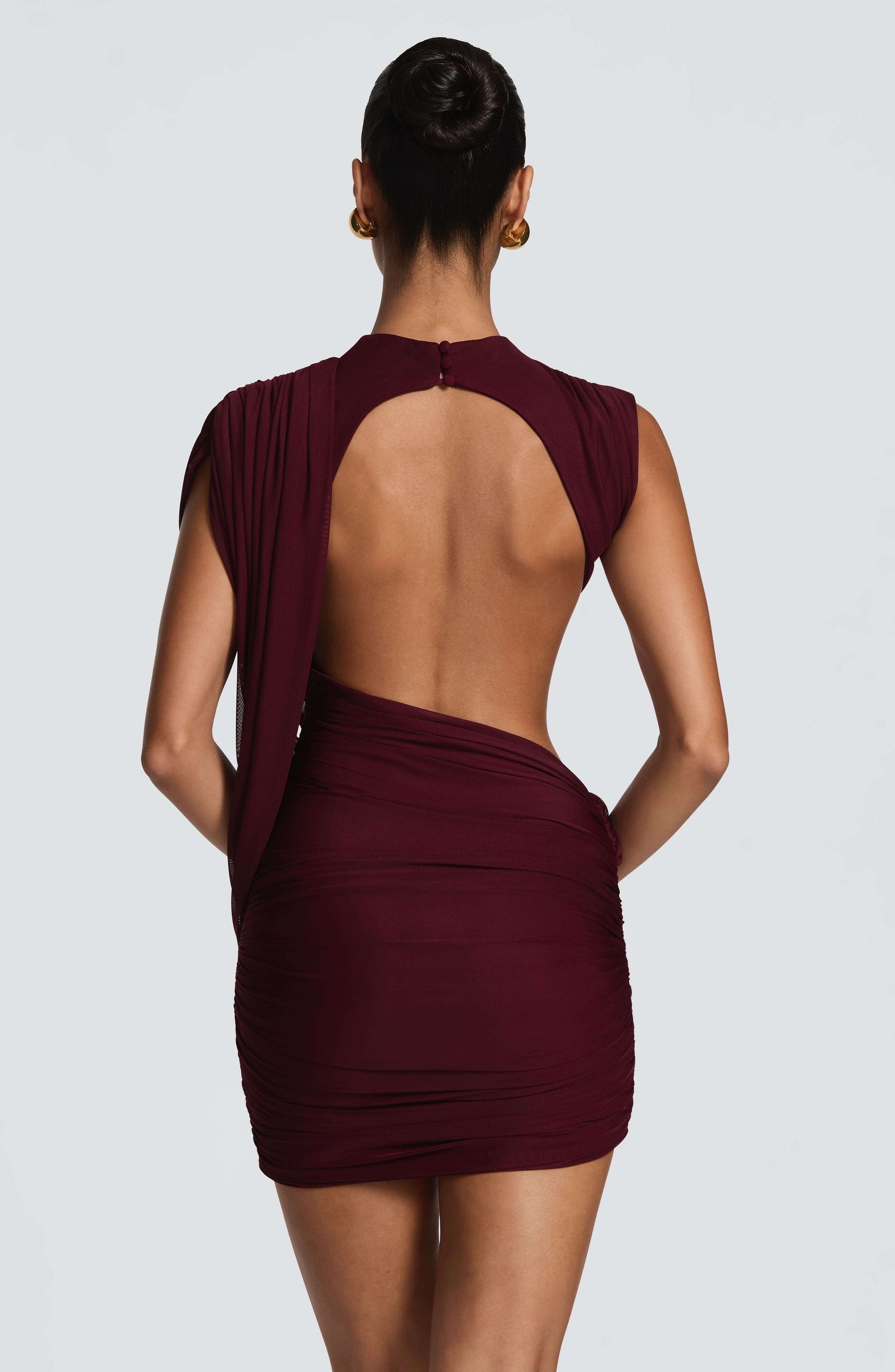 Mireya Mini Dress - Cherry Lacquer Ryvelle
