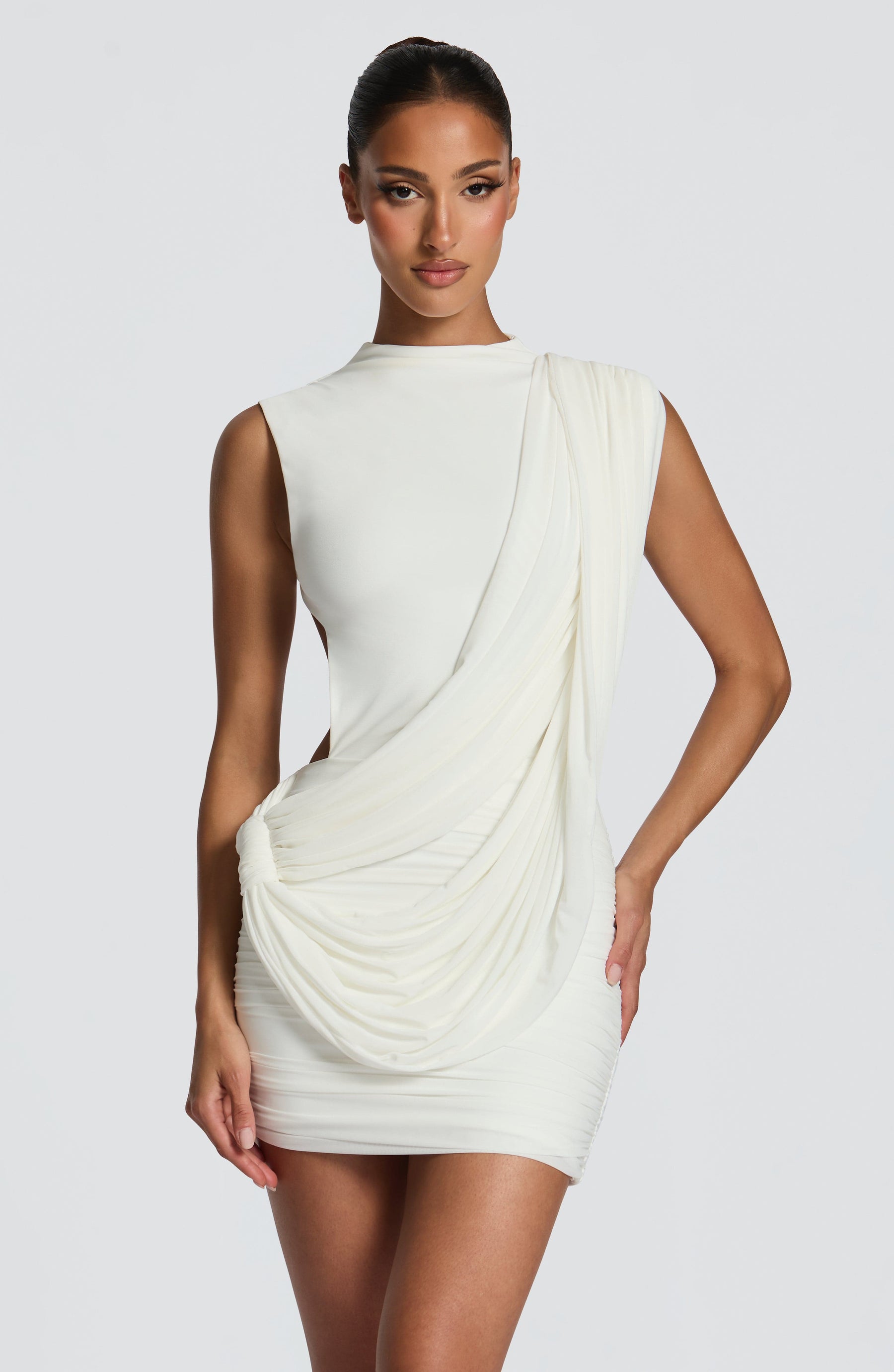 Mireya Mini Dress - Ivory Ryvelle
