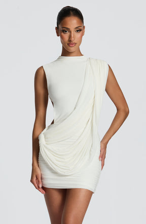 Mireya Mini Dress - Ivory Ryvelle